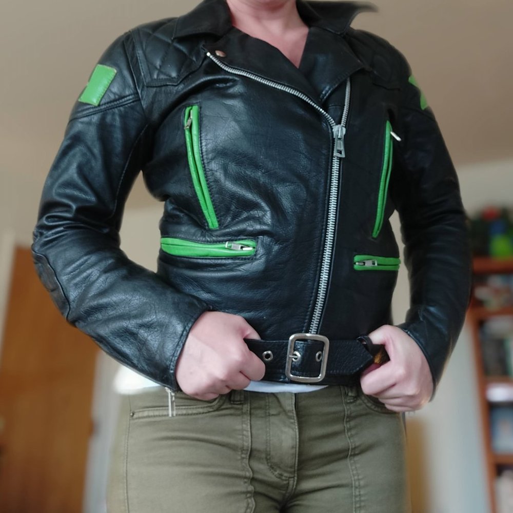 Kawasaki Black & Green Motorcycle Jacket